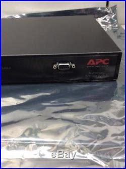 APC AP7750 Automatic Transfer Switch 8-Outlet 120V 15A WITH AP9617 N. M ...