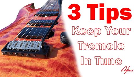 How To Set Up A Strat Tremolo To Stay In Tune