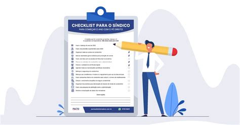 Checklist para o síndico começar o ano o pé direito PACTO