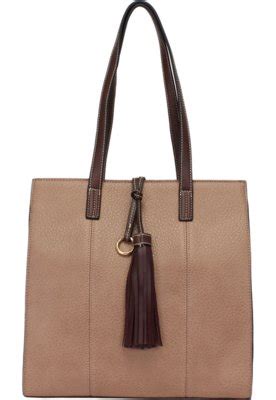 Bolsa WJ Tassel Nude Compre Agora Dafiti Brasil