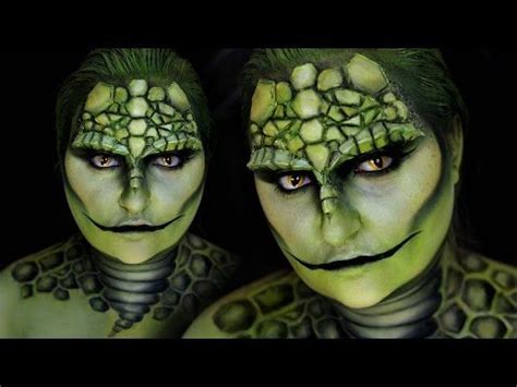 Reptile Lizard Halloween Costume Makeup Tutorial Rawbeautykristi