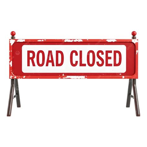 warning road closed sign  detour  road closed warning sign png