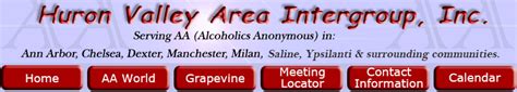 Huron Valley Area Intergroup Inc Serving Alcoholics Anonymous Ann