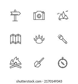 Icon Vector Illustration Symbol Graphic Camping Stock Vector (Royalty ...