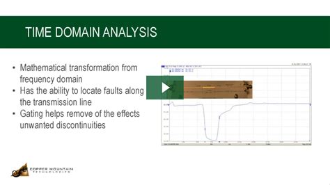 Time Domain Analysis With A Vna Rf Fundamentals