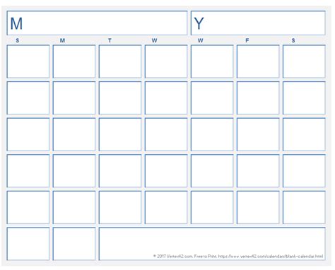 Printable Blank Calendar Grid Example Calendar Printable Printable ...