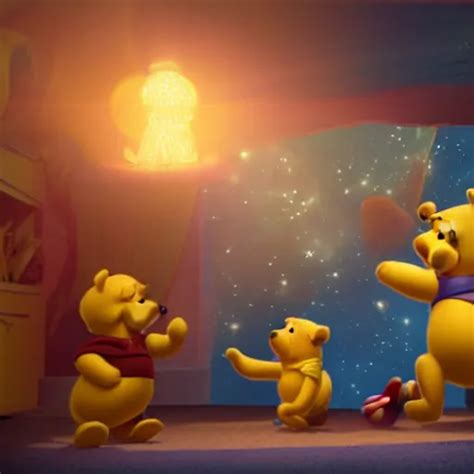 Unreal Engine 5 Render Of Winnie The Pooh In Space Stable Diffusion