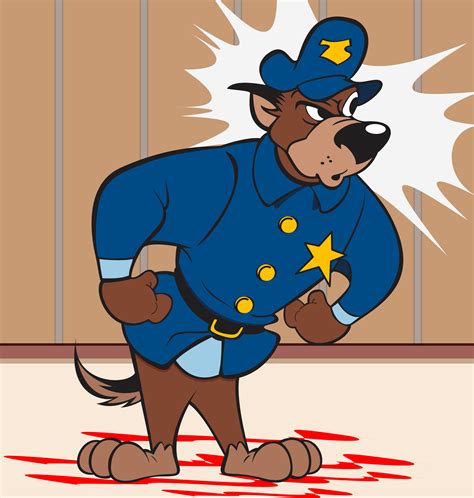 Funny Police Officer Cartoon