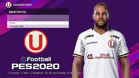 PES 2020 UNIVERSITARIO FACES KITS Y MAS Cafita96 YouTube