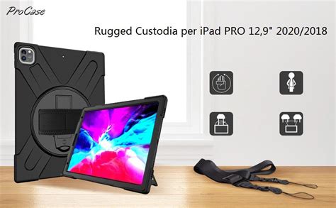 Procase Custodia Per Ipad Pro Rugged Custodia Robusta