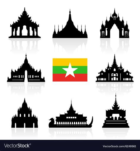 Myanmar Icon Royalty Free Vector Image VectorStock