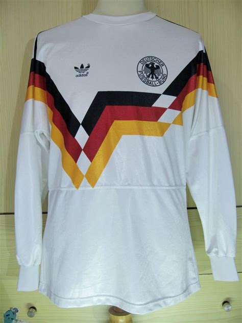 GERMANY WORLD CUP 1990 VTG ADIDAS OG L/S FOOTBALL TRIKOT SOCCER JERSEY ...