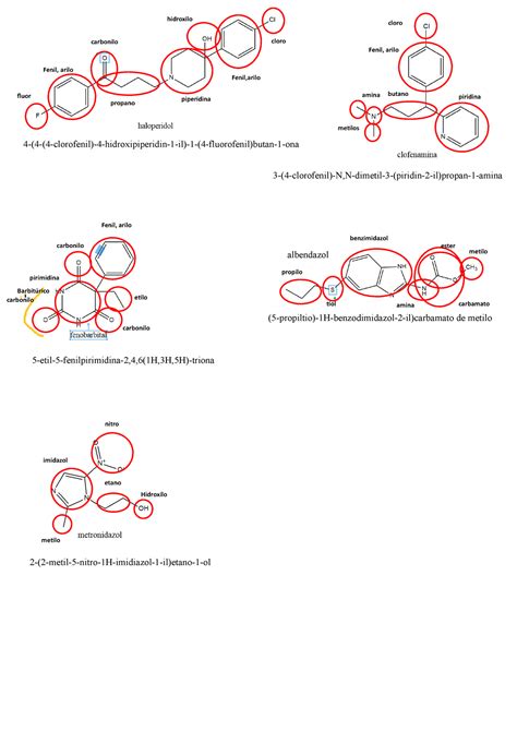 Cuestionario Farmacos Clorofenil Hidroxipiperidin Il