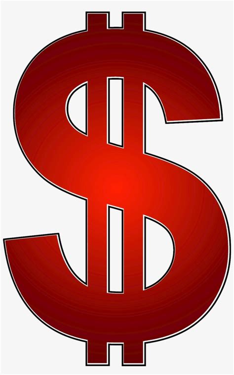 Red Dollar Bill Sign