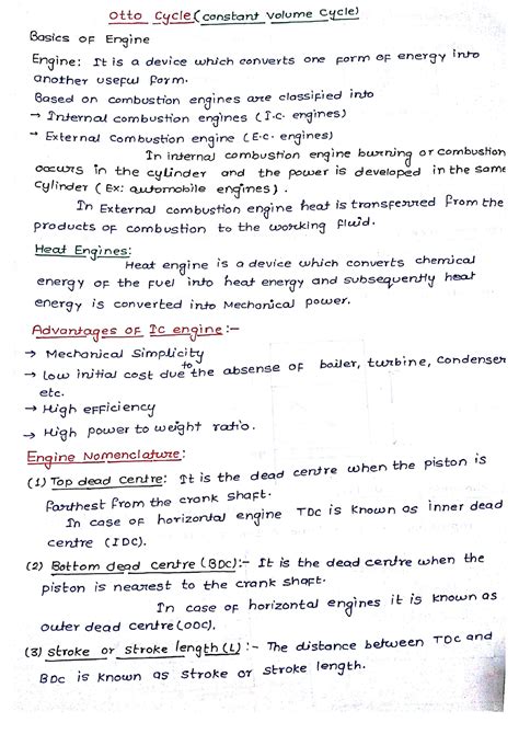 Otto cycle thermodynamics - Studocu