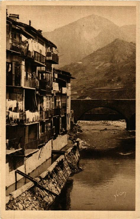 Sospel Les Vieilles Maisons Sur La Bevera France Sospel Cartorum