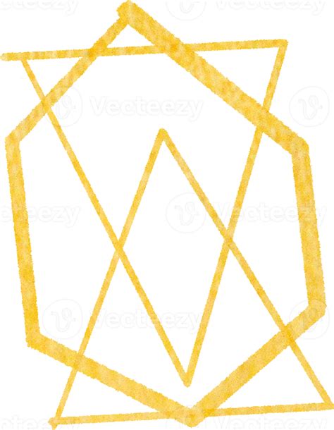 Gold Geometric Shape Frame 10869907 Png