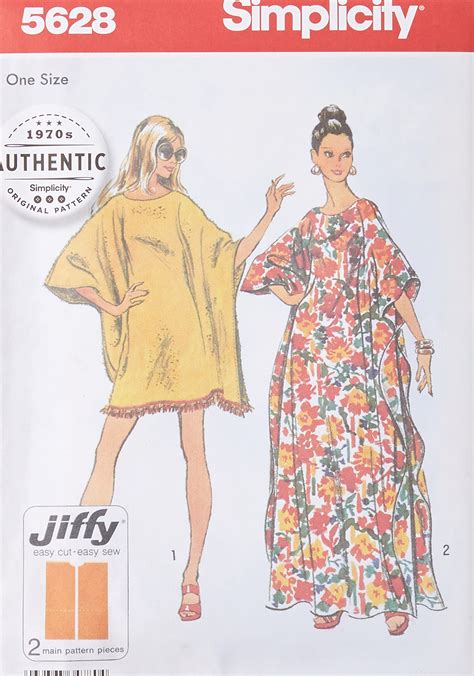 Buy Simplicity UV5628OS 1970 S Vintage Fashion Women S Caftan Sewing