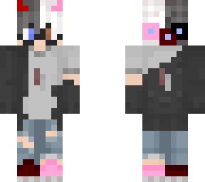 boy cute badboy glasses devil demon 666 pink black | Minecraft Skins