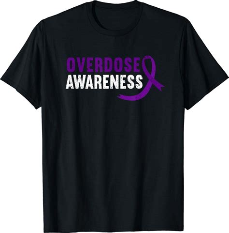 Purple Ribbon Recovery Tee Raise Awareness For Overcoming Addiction