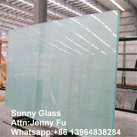 China 8mm 10mm Acid Etched Safety Tempered Door Glass Toughened Glass