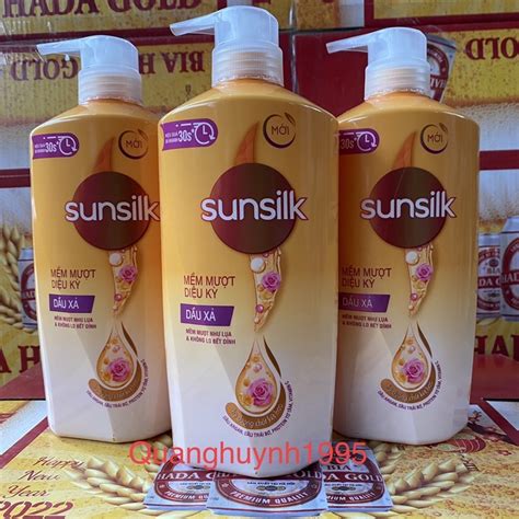 Dầu Xả Sunsilk Mềm Mượt Diệu Kỳ 640g Mầu Vàng Shopee Việt Nam