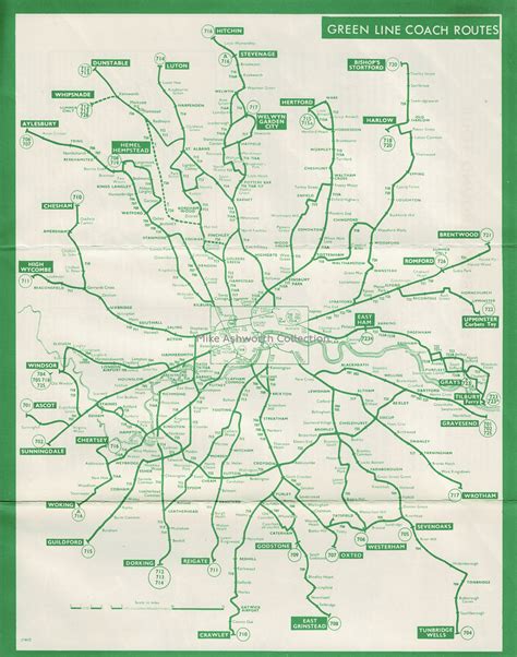 London Transport Maps For Tourists 1966 Green Line Co Flickr