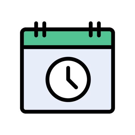 Schedule Vector Stall Lineal Color Icon