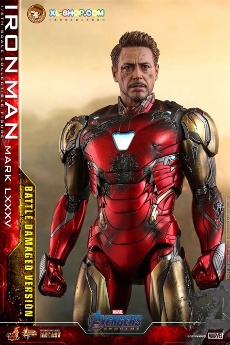Hot Toys MMS D Avengers Endgame Th Scale Iron Man Mark LXXXV Battle Damaged