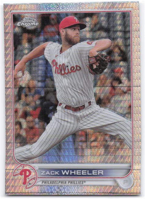 2022 Topps Chrome Prism Refractor Zack Wheeler Baseball Card EBay