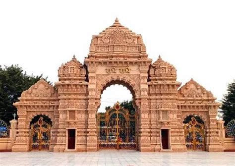 Ft Red Sandstone Temple At Rs In Dausa Id