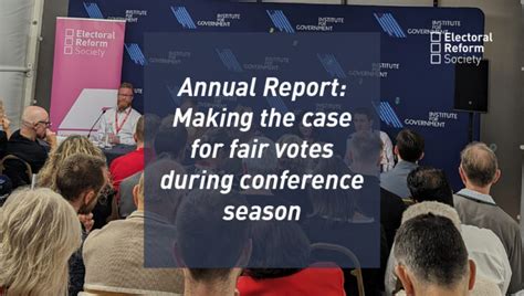 2023 At The Ers Party Conference Season Report Electoral Reform