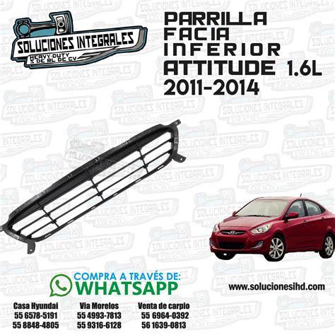 PARRILLA FACIA INFERIOR ATTITUDE 1 6L 12 14 Soluciones IHD