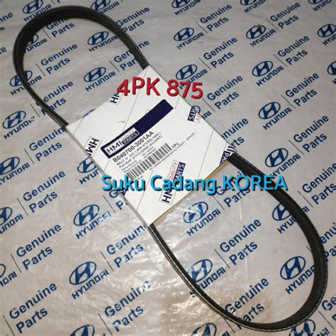 Jual V Belt Fan Belt Tali Kipas Compressor Ac Pk Hyundai Atoz