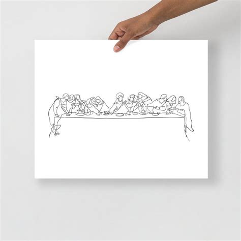 Last Supper Poster The Last Supper Wall Art Jesus Poster Modern Last