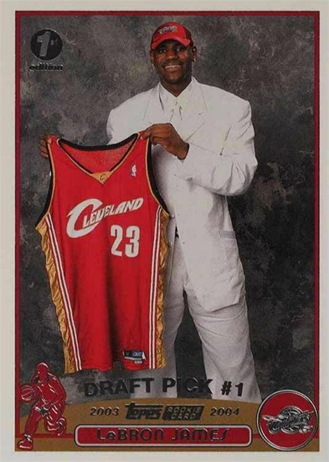 LeBron James 2003 Topps #221 First Edition Price Guide - Sports Card ...