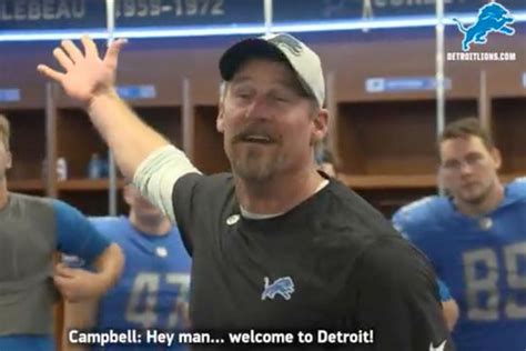 ‘welcome To Detroit Dan Campbell Was Pumped Up In Lions Post Victory