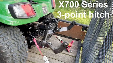 John Deere X758 3 Point Hitch Youtube