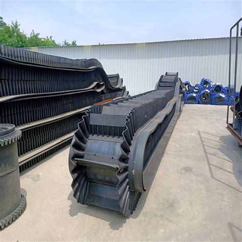 Conveyor Mining Vertical Sidewall Corrugated Cleat Conveyor Belt Rubber