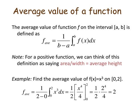 Ppt Average Value Of A Function Powerpoint Presentation Free