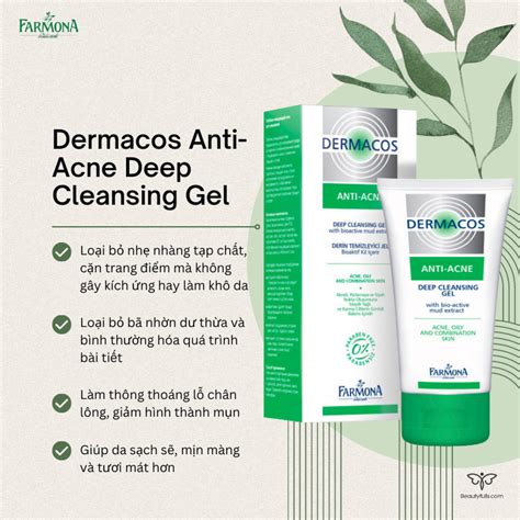 Sữa Rửa Mặt Dermacos Anti Acne Deep Cleansing Gel 150ml