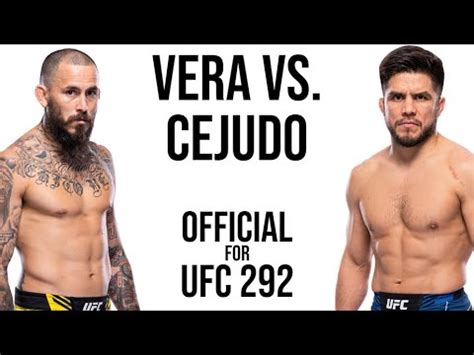 Henry Cejudo Vs Marlon Vera OFFICIAL For UFC 292 Fight Announcement