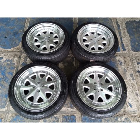 Jual Velg Mobil Bekas Racing Hsr Bavaria Celong Ring Pcd X Ban