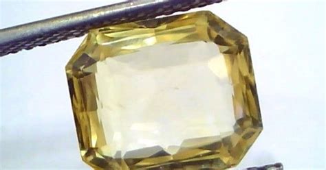 Ct Gii Certified Unheated Untreated Natural Ceylon Yellow Sapphire