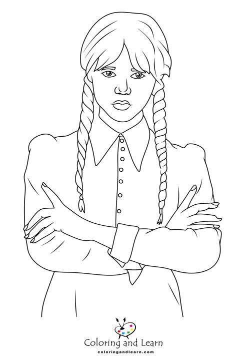 Wednesday Addams Coloring Pages R Coloringpages