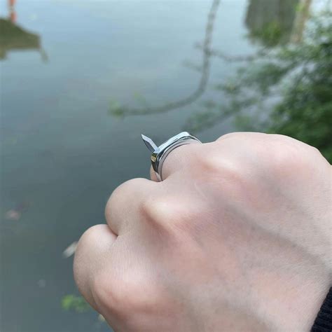 Gullei™ Hidden Knife Self Defense Ring Solid Stainless Steel