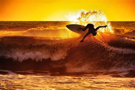 surfing waves sunset wallpapers hd desktop  mobile backgrounds