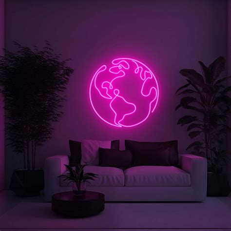 Earth Aesthetic LED Sign