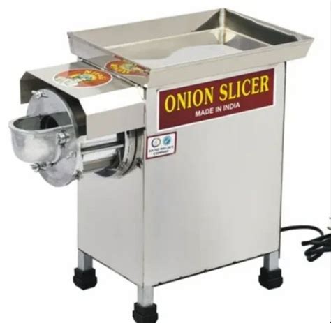 Automatic Material Stainless Steel Onion Slicer Machine 1 HP At