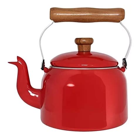 Chaleira Tradicional Esmaltada Vermelho 1 8 L Ewel Parcelamento Sem Juros